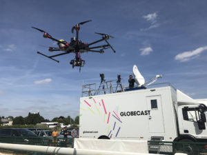 Live streaming retransmission HD direct par drone