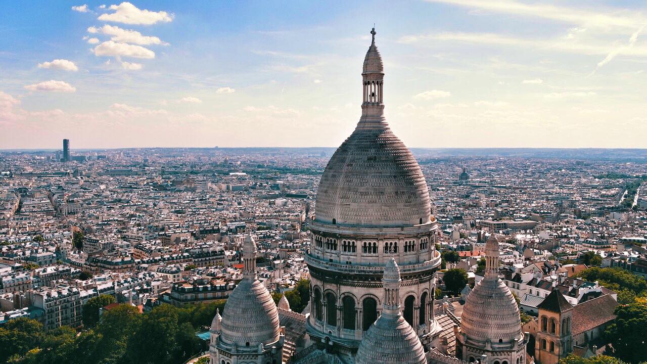 drone Paris Montmartre Skydrone